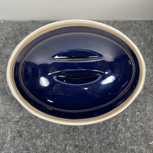 Denby Oval Stoneware Ceramic ~3.5qt  Ovenware Dish England w/ Lid  11-1/2"x7" - Picture 3 of 10